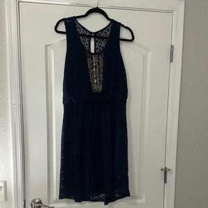Maurice’s XL NWOT Navy Lace Sleeveless Dress
